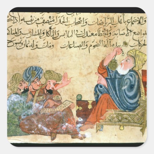 Aristoteles Vierkante Sticker (Voorkant)