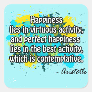 Aristoteles Vierkante Sticker