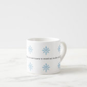 Aristoteles Winter Citaten Decoratie Voor Thuis Espresso Kop (Voorkant rechts)