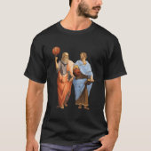 Aristotle And Plato With Basketballs Philosophy Ma T-shirt (Voorkant)