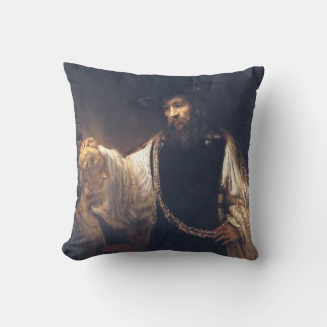 Aristotle Contemplating Bust Of Homer Rembrandt Kussen (Voorkant)