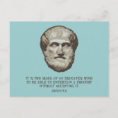 Aristotle Educate Mind Briefkaart (Voorkant)