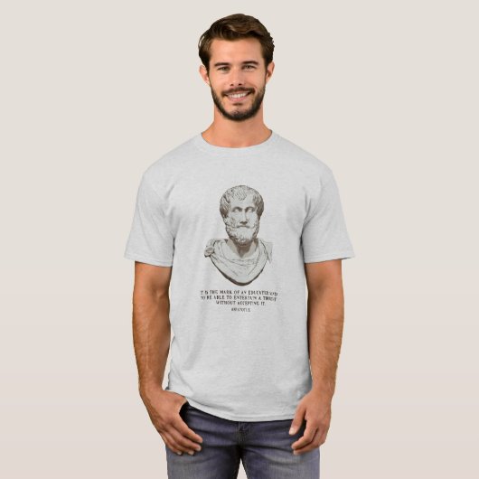 Aristotle Educate Mind T-shirt (Voorkant volledig)