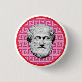 Aristotle Greek Philosopher Ronde Button 3,2 Cm (Voorkant)
