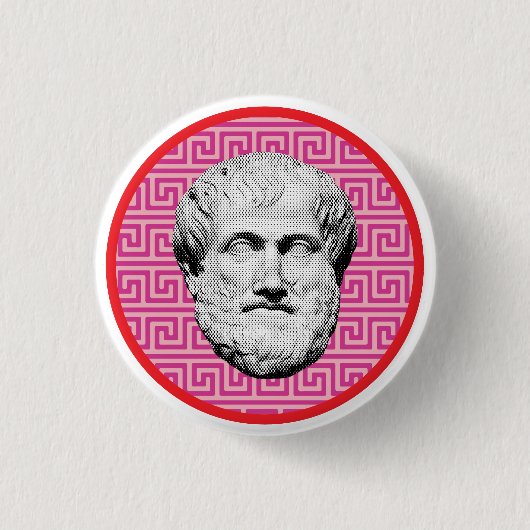 Aristotle Greek Philosopher Ronde Button 3,2 Cm (Voorkant)