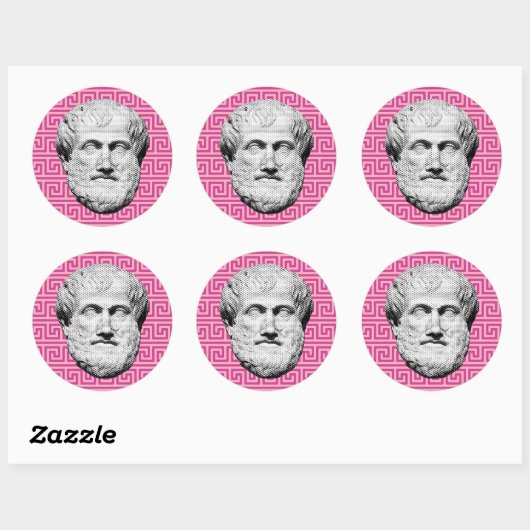 Aristotle Greek Philosopher Ronde Sticker (Vel)