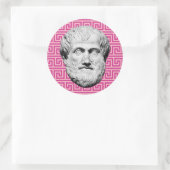 Aristotle Greek Philosopher Ronde Sticker (Tas)