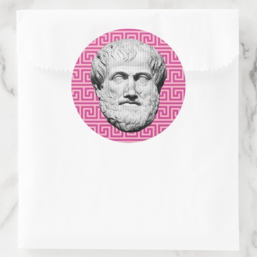 Aristotle Greek Philosopher Ronde Sticker (Tas)