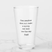 Aristotle Spring Quote Decor For Home Glas (Voorkant)