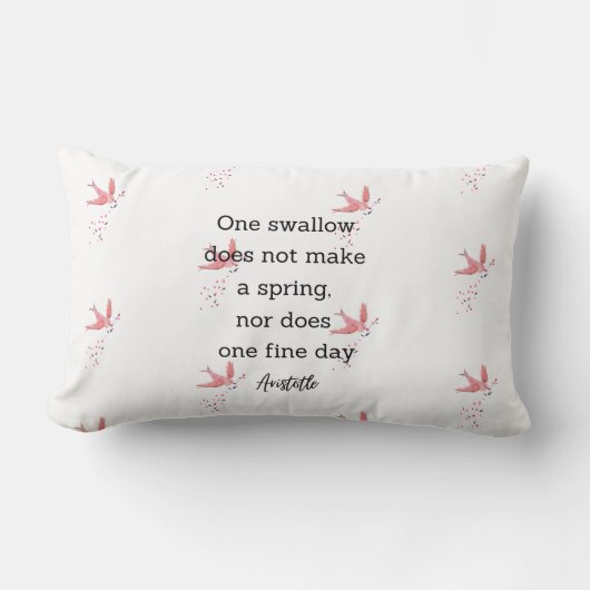 Aristotle Spring Quote Decor For Home  Kussen (Voorkant)