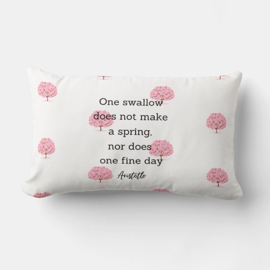 Aristotle Spring Quote Decor For Home Kussen (Voorkant)