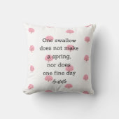 Aristotle Spring Quote Decor For Home  Kussen (Voorkant)
