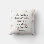 Aristotle Spring Quote Decor For Home  Kussen (Voorkant)