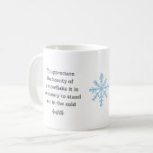 Aristotle Winter Quote Decor For Home Koffiemok (Voorkant links)