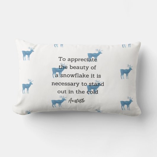 Aristotle Winter Quote Decor For Home Kussen (Voorkant)