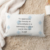 Aristotle Winter Quote Decor For Home Kussen (Deken)