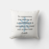 Aristotle Winter Quote Decor For Home Kussen (Voorkant)
