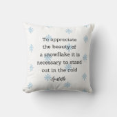 Aristotle Winter Quote Decor For Home Kussen (Voorkant)