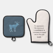 Aristotle Winter Quote Decor For Home Ovenwant & Pannenlap Set (Voorkant)
