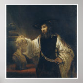 Aristotle With A Bust Of Homer by Rembrandt Poster (Voorkant)