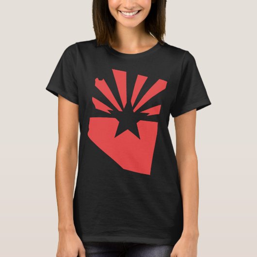 Arizona 48 State Flag Logo T-Shirt (Voorkant)