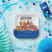 Arizona 4 juli-viering papieren bordje (Feest)