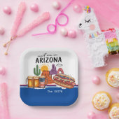 Arizona 4 juli-viering papieren bordje (Feest)