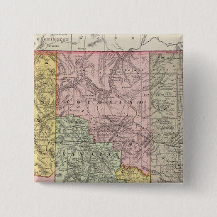 Arizona 4 vierkante button 5,1 cm