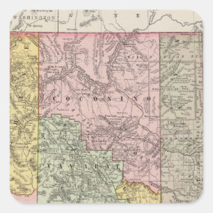 Arizona 4 vierkante sticker