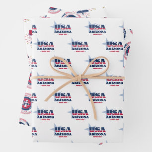Arizona, 50 Staten, Liberty Bell Inpakpapier Vel