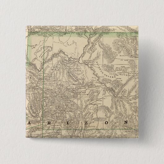 Arizona 7 vierkante button 5,1 cm (Voorkant)