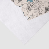 Arizona  Afbeelding Map Tissuepapier (Detail)