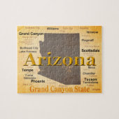 Arizona Aged Map Legpuzzel (Horizontaal)