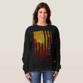 Arizona American Flag Pride Cactus Patriotic Wome Trui (Voorkant volledig)