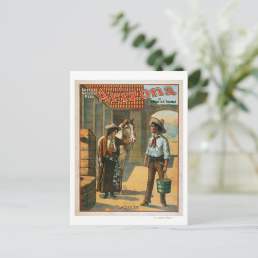 Arizona "Amerika's grootste spel" Cachese Briefkaart (Staand voorkant)