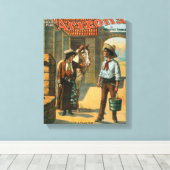 Arizona "Amerika's grootste spel" Cachese Canvas Afdruk (Insitu (Houten vloer))