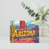 Arizona ansichtkaart briefkaart (Staand voorkant)