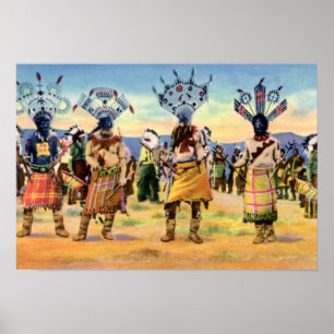 Arizona Apache Indians Devil Dance Poster