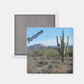Arizona Apache Trail Cactus Fotomagneet Magneet (Voorkant / Achterkant)