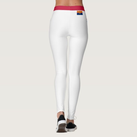 Arizona & Arizona Flag, mode VS, reizen/sport Leggings (Achterkant)