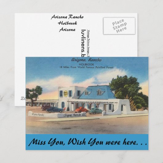 Arizona, Arizona Rancho Briefkaart (Voorkant / Achterkant)