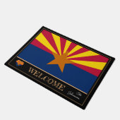 Arizona & Arizona Vlag huis mat/sport Verenigde St Deurmat (Schuin)