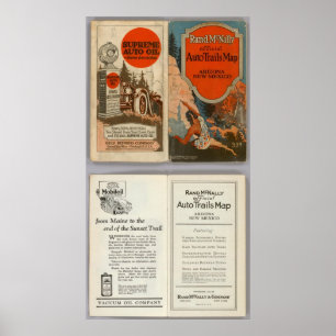 Arizona, autotrails in New Mexico Poster