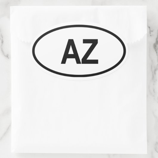 Arizona "AZ" Ovale Sticker (Tas)
