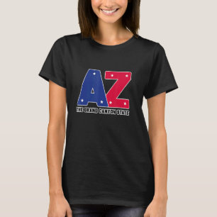 Arizona AZ Retro American Flags Pride T-shirt