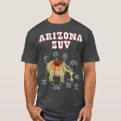 Arizona AZ SUV Funny Joke Horse Mule Souvenir T-shirt (Voorkant)