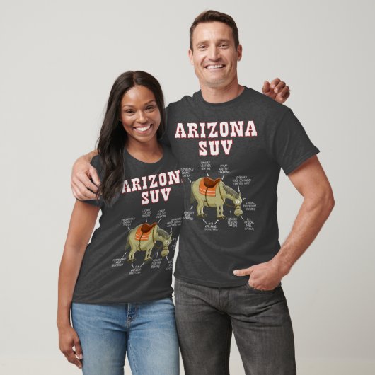Arizona AZ SUV Funny Joke Horse Mule Souvenir T-shirt (Unisex)