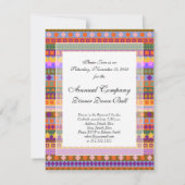 Arizona Aztec Desert Colors Southwest ZigZag Kaart (Achterkant)