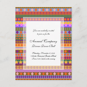 Arizona Aztec Desert Colors Southwest ZigZag Kaart