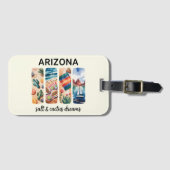 Arizona Bagagelabel – Salt & Cactus Dromen (Voorkant (horizontaal))